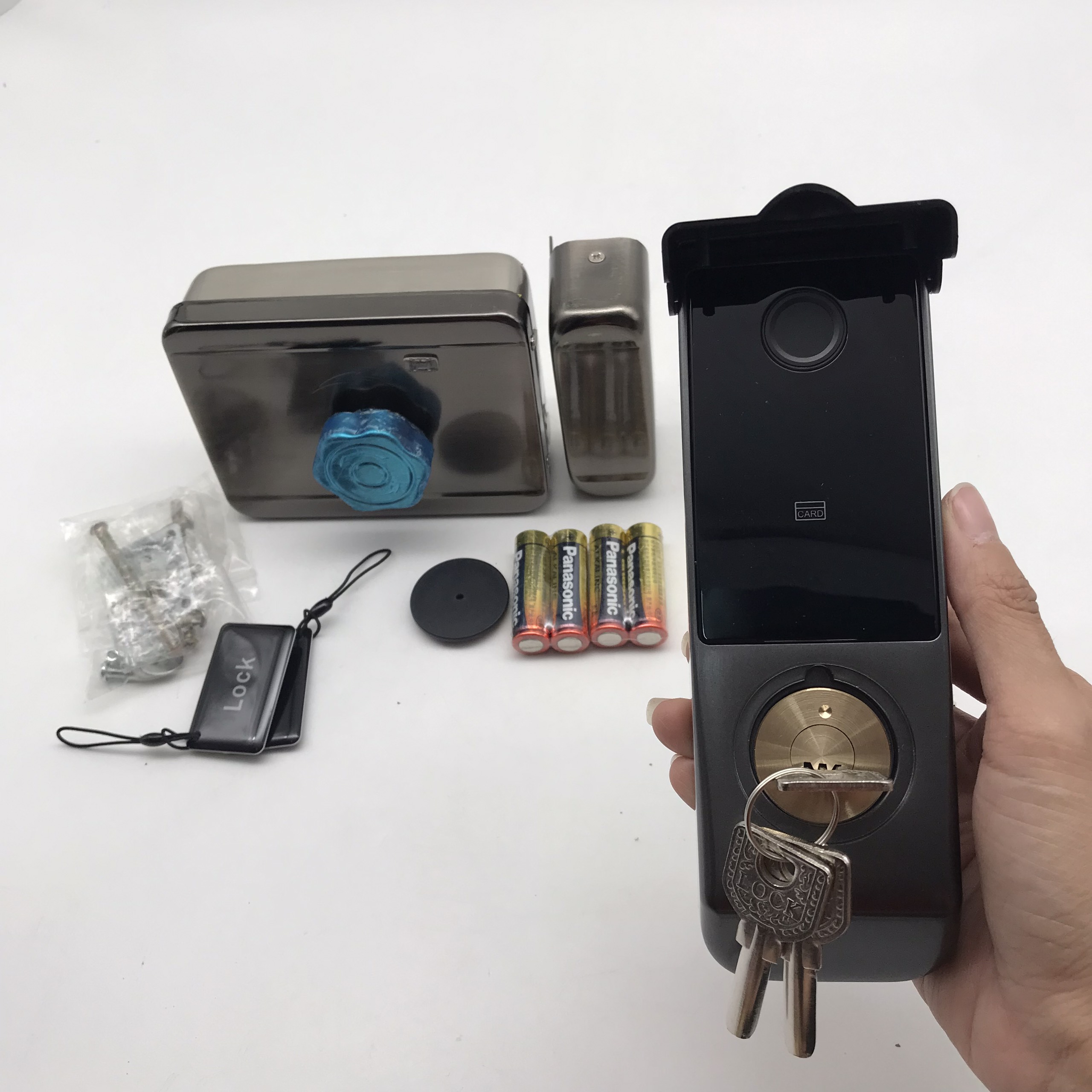 KHÓA THẺ TỪ - VÂN TAY 1 MẶT SAFARISG KC-01, DÙNG APP QUẢN LÝ NGƯỜI DÙNG TRÊN ĐIỆN THOẠI - BLUETOOTH / WIFI - HÀNG NHẬP KHẨU