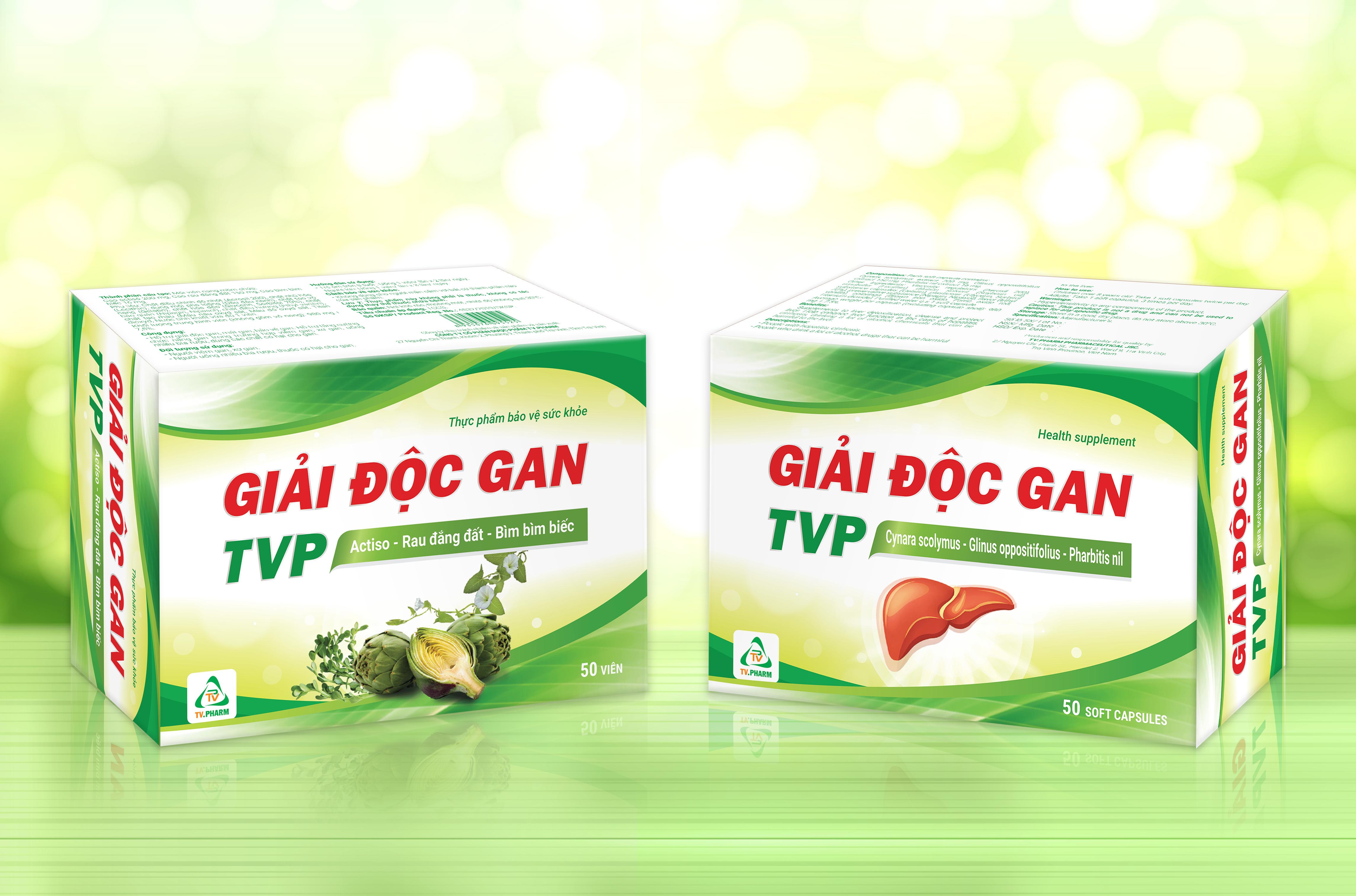 Thực phẩm bảo vệ sức khỏe GIẢI ĐỘC GAN TVP - Hỗ trợ giải độc gan, mát gan, bảo vệ gan
