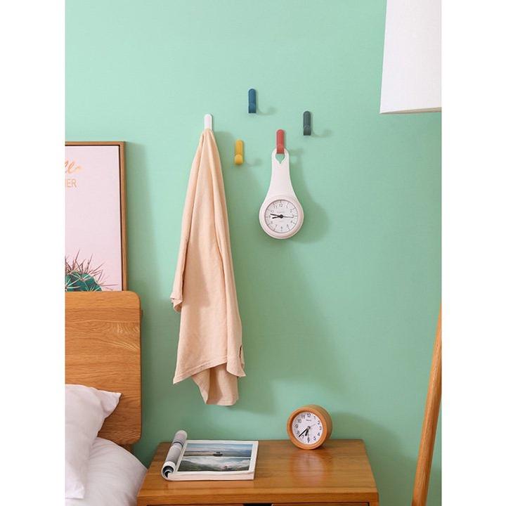 Móc Treo Đồ Hình Chữ J Dán Tường Trang Trí Tiện Dụng H073