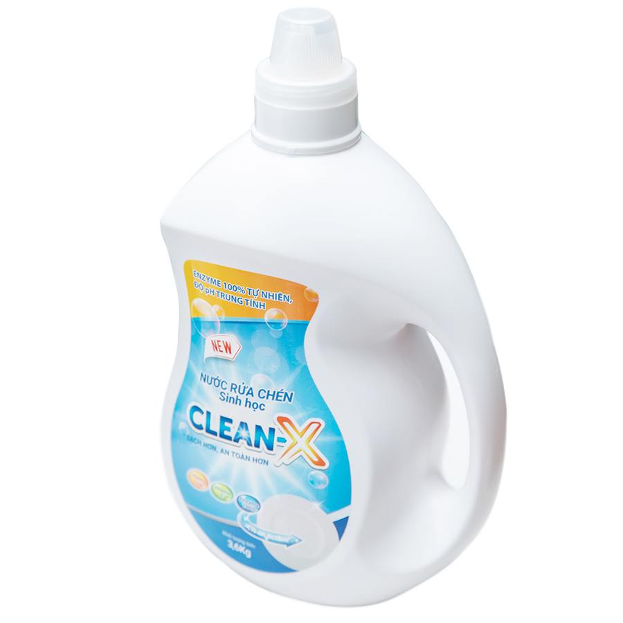 COMBO 2 Can 3,6KG - NƯỚC RỬA CHÉN BÁT SINH HỌC CLEANX 3.6kg