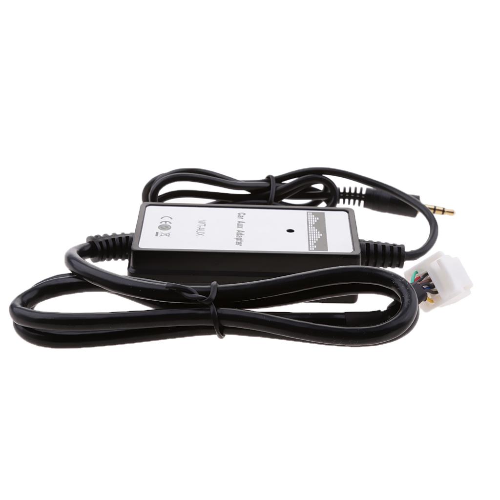 Car Charger MP3 Player Radio Interface AUX in 6+6Pin Adapter For