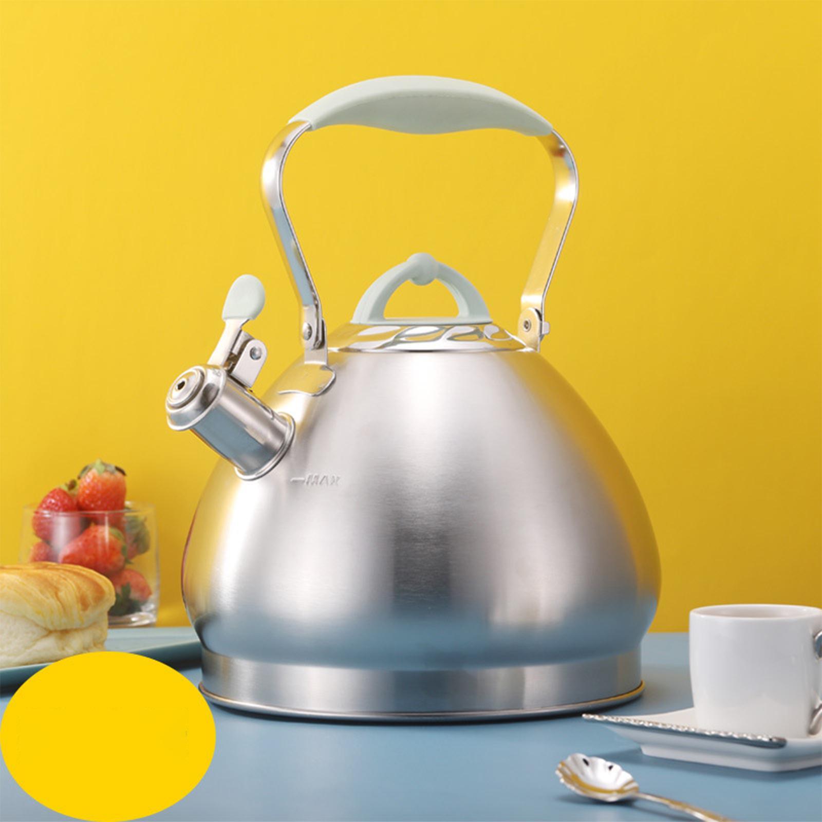 4.3L Tea Pot with Handle Whistle Tea Pot Stainless Steel for Cookers