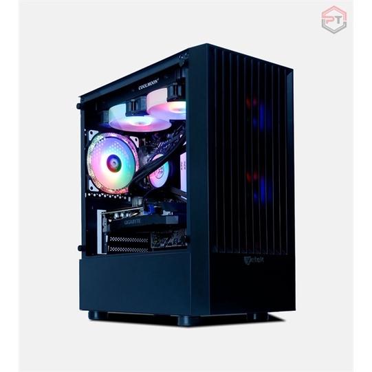 Thùng máy tính case Jetek game Squid X1 màu đen, trắng