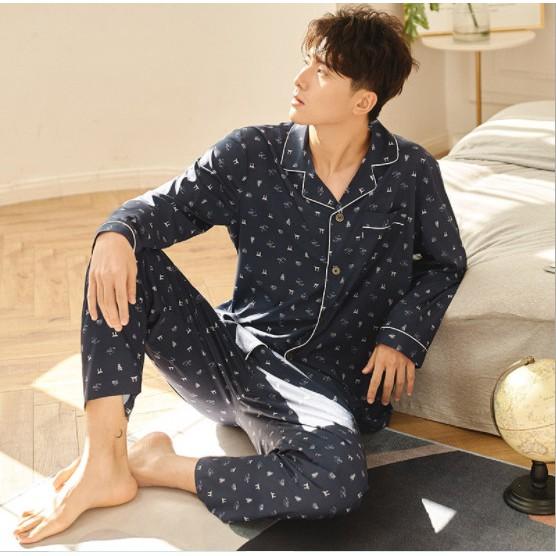 Đồ bộ Pijama dài tay nam, chất lụa satin cao cấp mềm mại, nhẹ và mát, không phải phi lụa nhé. Size S-XL