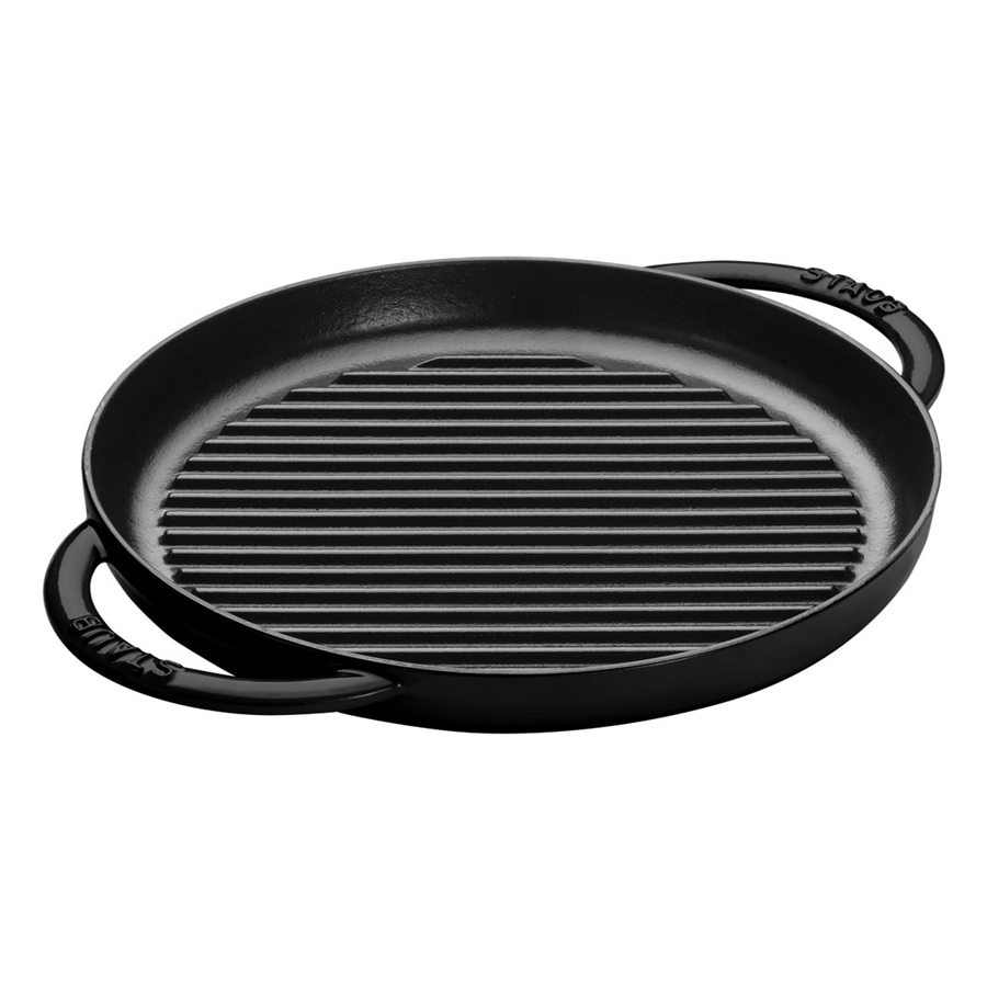 Chảo Gang Nướng Staub – 26cm – Màu Đen