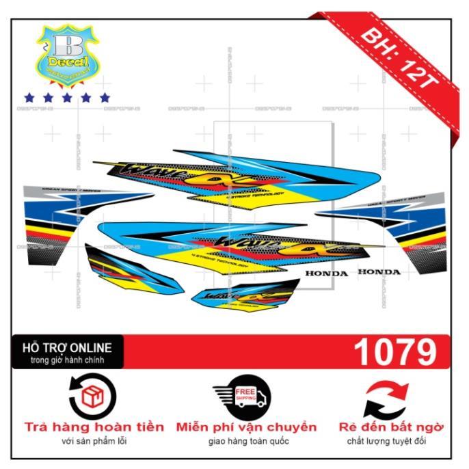 Tem rời dành cho wave 2017 tổ ong xanh đen