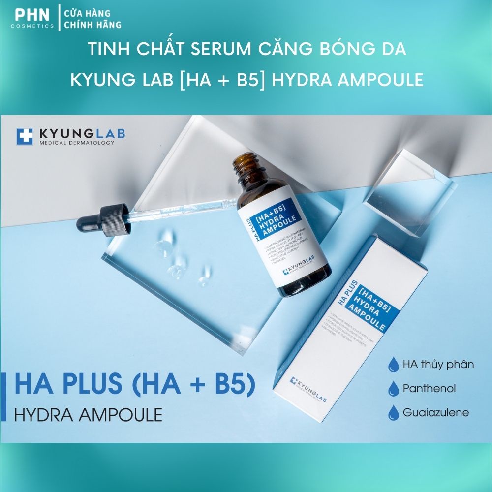 Tinh chất serum dưỡng da căng bóng da KYUNG LAB HA PLUS HA + B5 HYDRA AMPOULE 50ml chính hãng