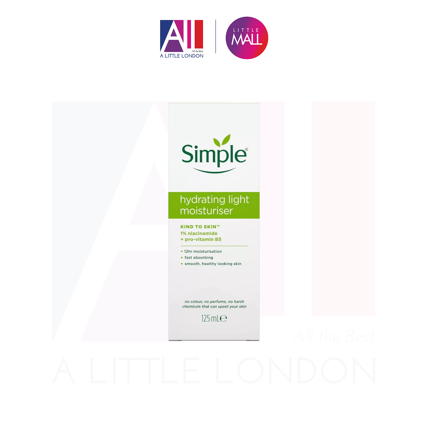 Package Mới Kem Dưỡng Simple Kind To Skin Hydrating Light Moisturizer - Thường 125Ml