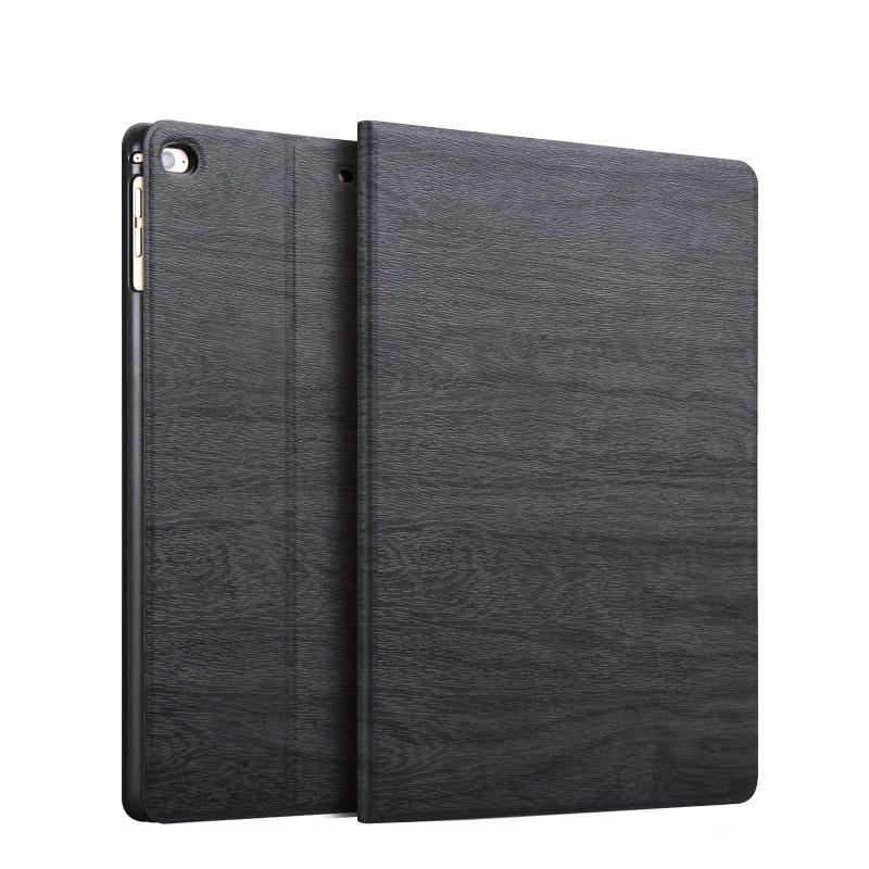 Bao da cao cấp - Smart cover dành cho iPad mini 123 thiết với kế vân gỗ lạ mắt