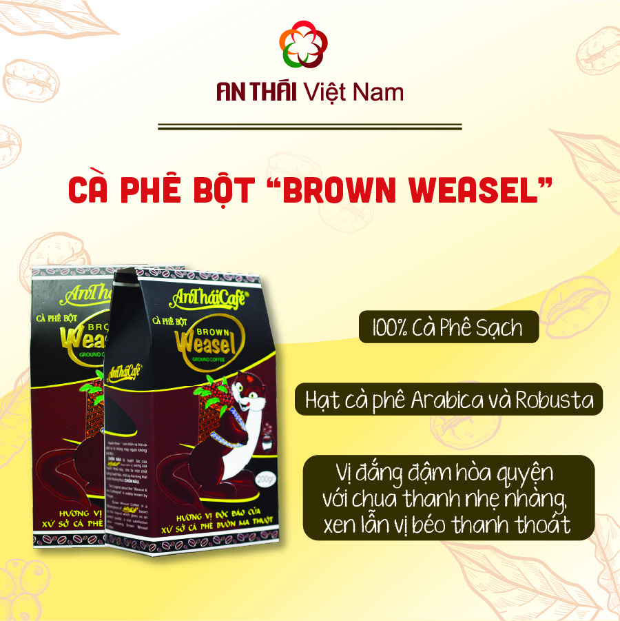 Cà Phê Bột AnTháiCafé Brown Weasel