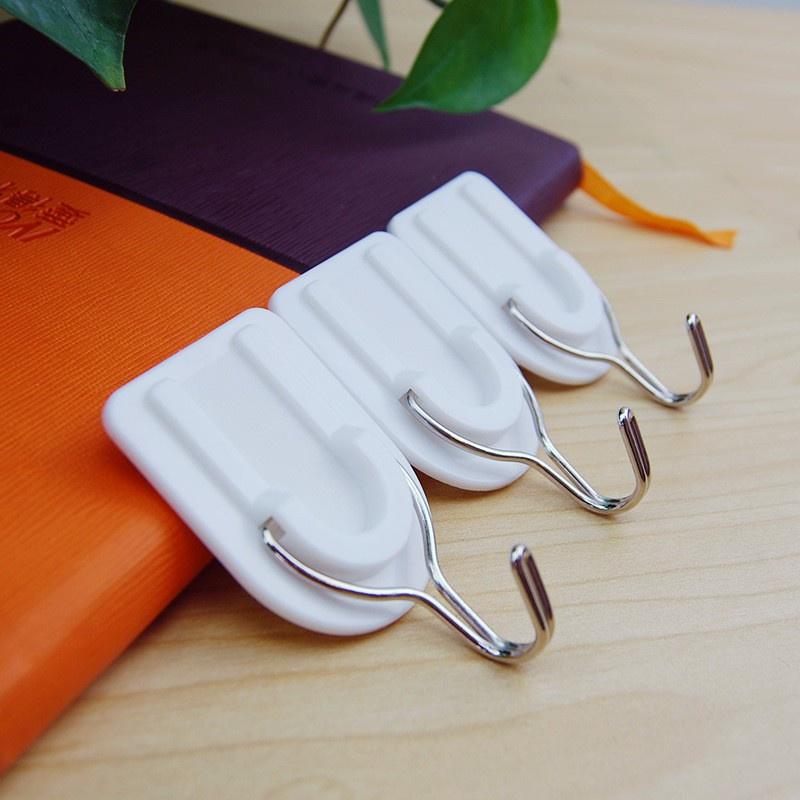 Bộ 6 Móc Dán Tường HOOK, Móc Nhựa Treo Đồ Dính Tường
