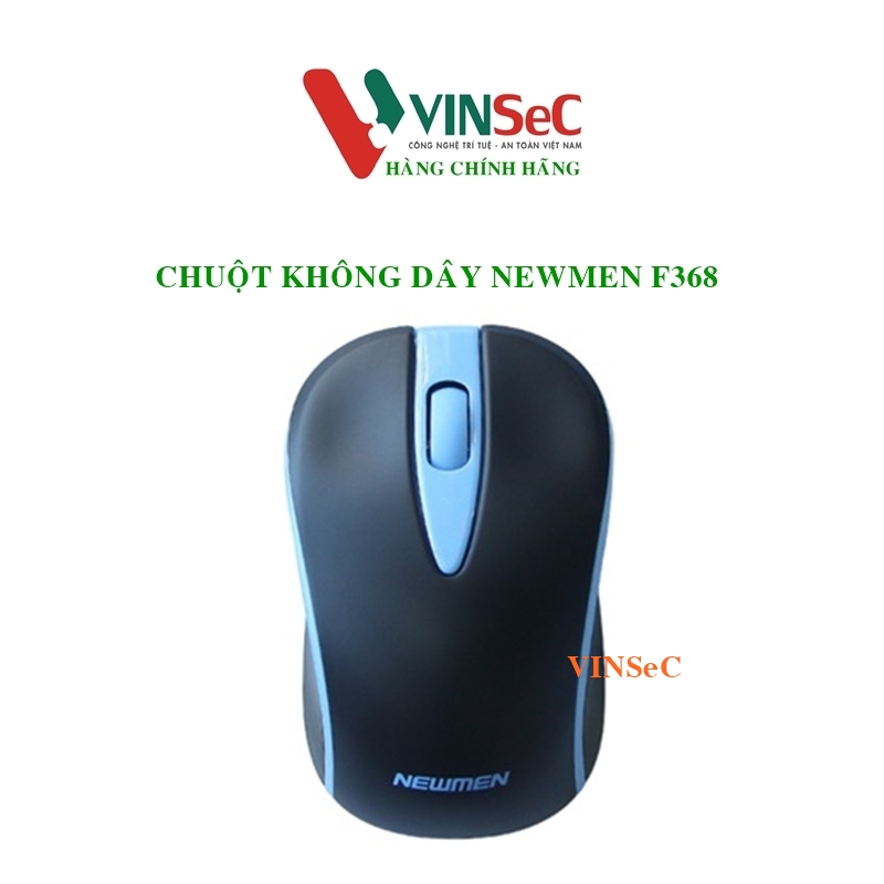 Chuột Máy Tính Không Dây Newmen F368 - Màu Xanh Đen - Hàng Chính Hãng