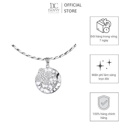 Mặt Dây Chuyền Nữ Bạc 925 Danny Jewelry Xi Bạch Kim DI4GZ010