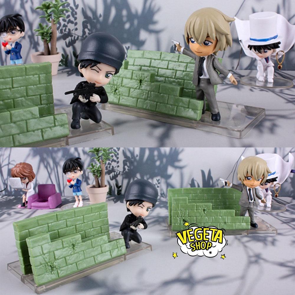 Mô hình Conan Haibara Shinichi Kaito Kid Tooru Toru Amuro Shuichi Akai Hattori Heiji trang trí bàn làm việc - Cao 8~10cm