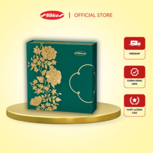 Bánh trung thu cao cấp Như Ý Đoàn Viên xanh 600g (NYX) 6H/THG- Bibica