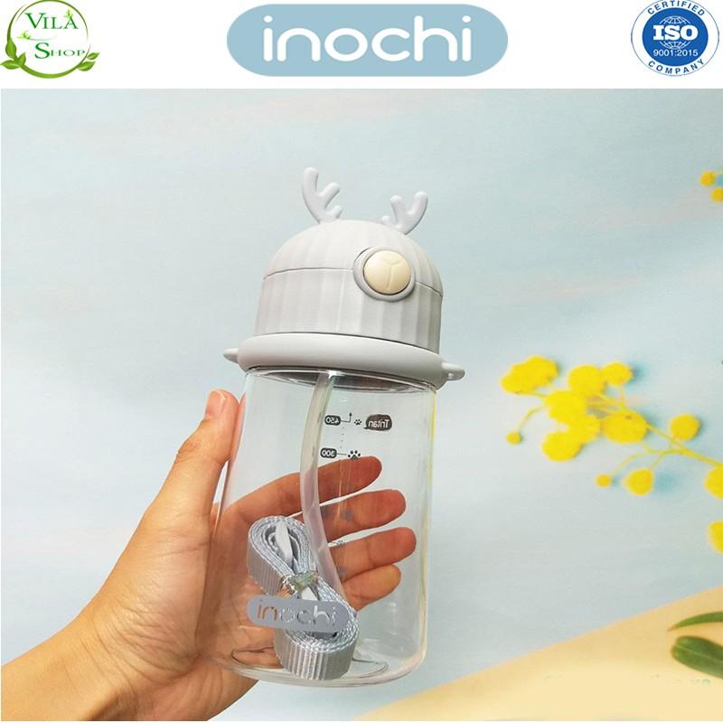 Bình Nước Cho Bé, Bình Đựng Nước Goki Rudy 450ml, Bình Nước Cao Cấp Chính Hãng Inochi Đạt Tiêu Chuẩn Xuất Nhật