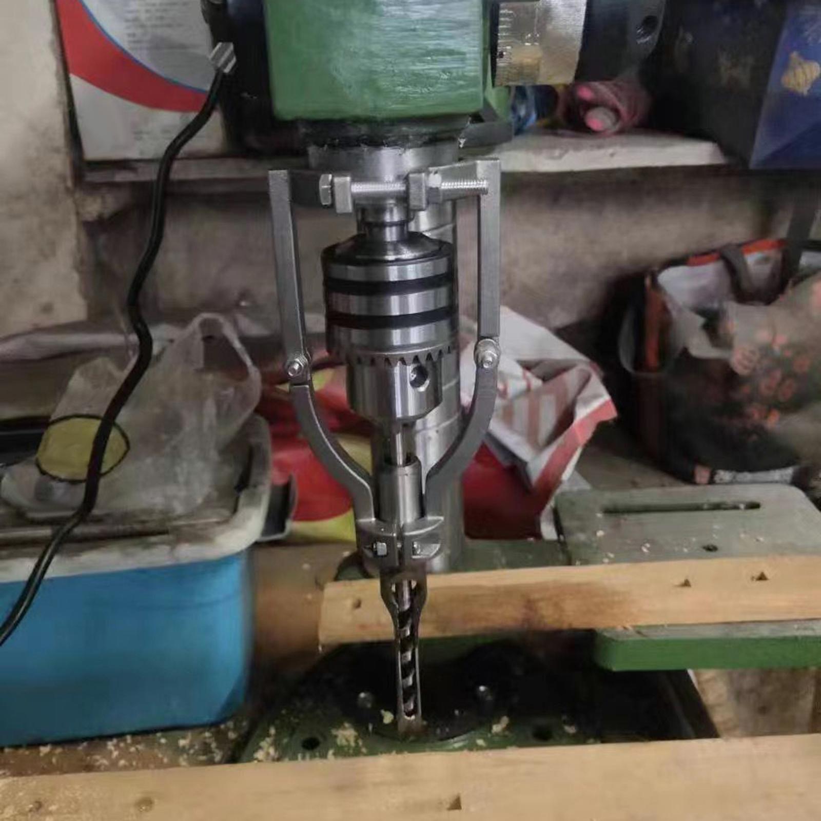 Square Hole Drill Bit Adapter, Woodworking Quickly Install or Disassemble Durable for Drill Machine Accessory Bench Drill or Hand Drill