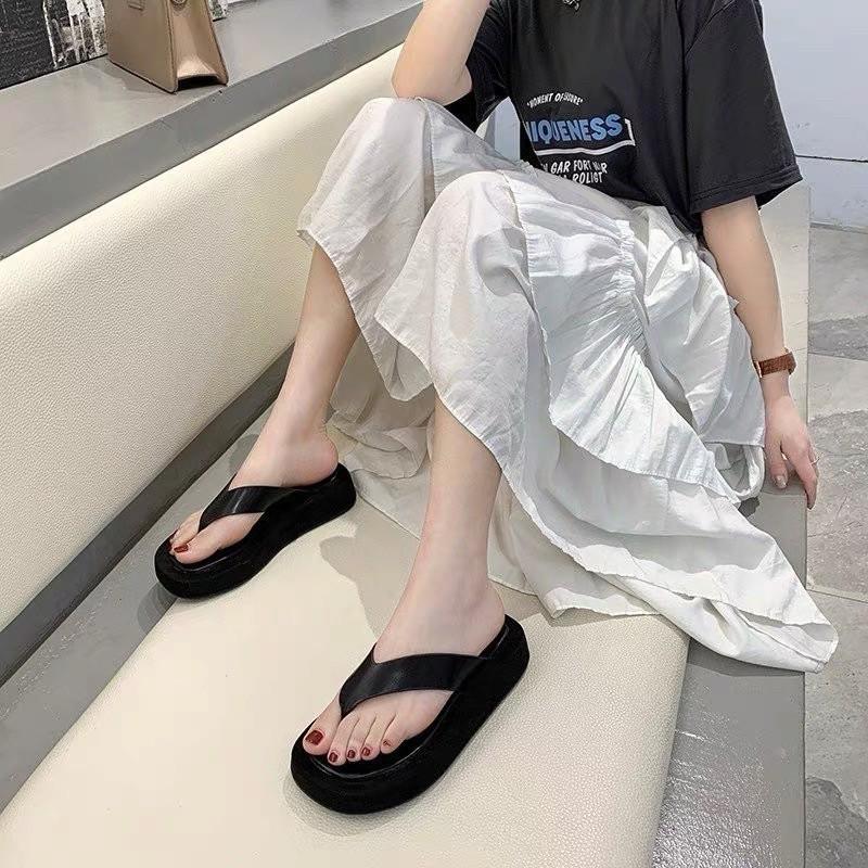 Dép tông xốp 3,5cm quai da mềm bản to BIG SIZE 35-42