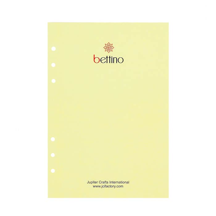 Ruột Sổ Còng A5 Kẻ hàng A5 Lined Refill For 6-Ring Notebook Bettino Writing Paper RN-048 Giấy Kem Vàng Ngà 80gsm Size 145x210mm