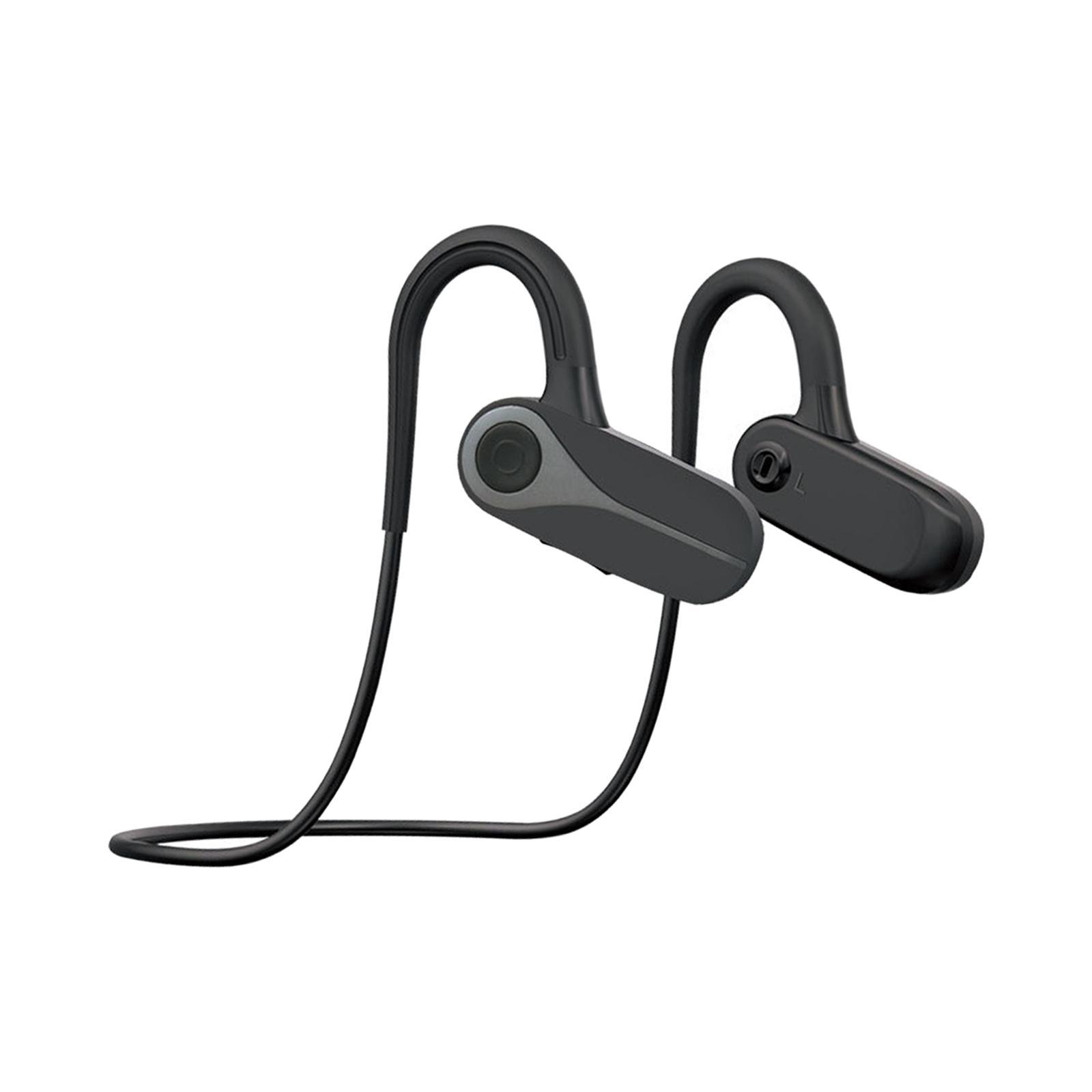 BLE5.3 Conduction Headphones Wireless Earbuds Sport Headset for Cycling black