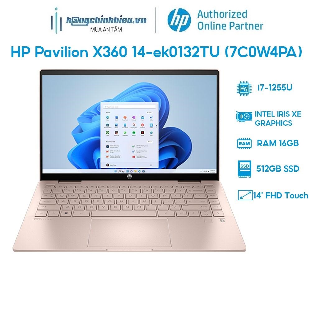 Laptop HP Pavilion X360 14-ek0132TU 7C0W4PA i7-1255U | 16GB | 512GB | 14' FHD Touch Hàng chính hãng