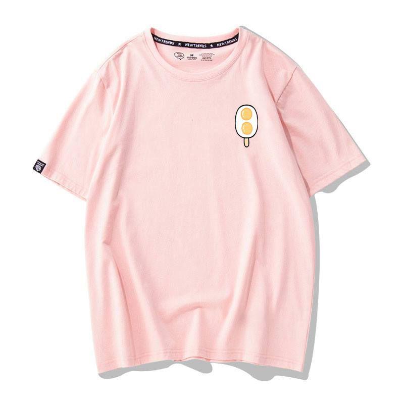 Áo Thun Nữ Unisex Tay Ngắn In Hình Icon Nhiều Màu - Unisex - Cotton - Mã AT012