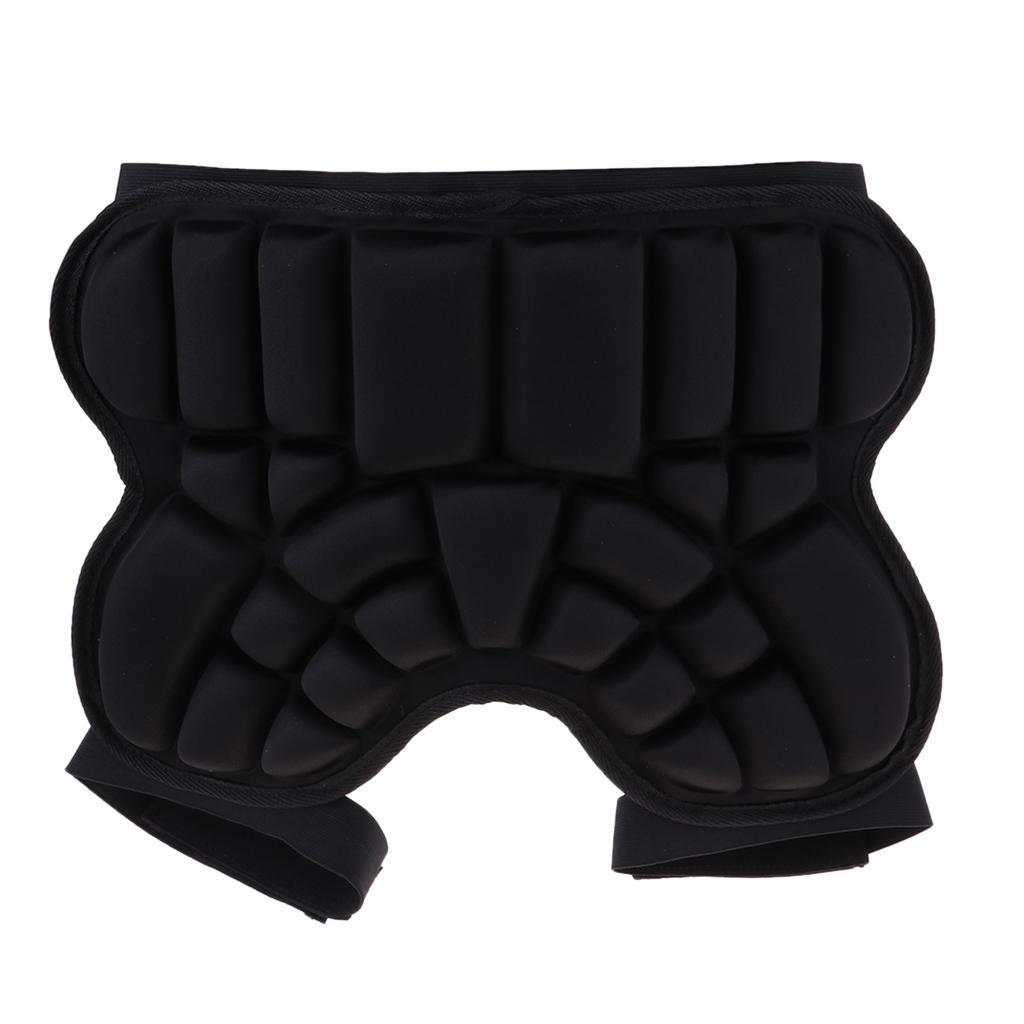 3D Padded Hip Protective Short Children  Pad EVA  Short Pant Black