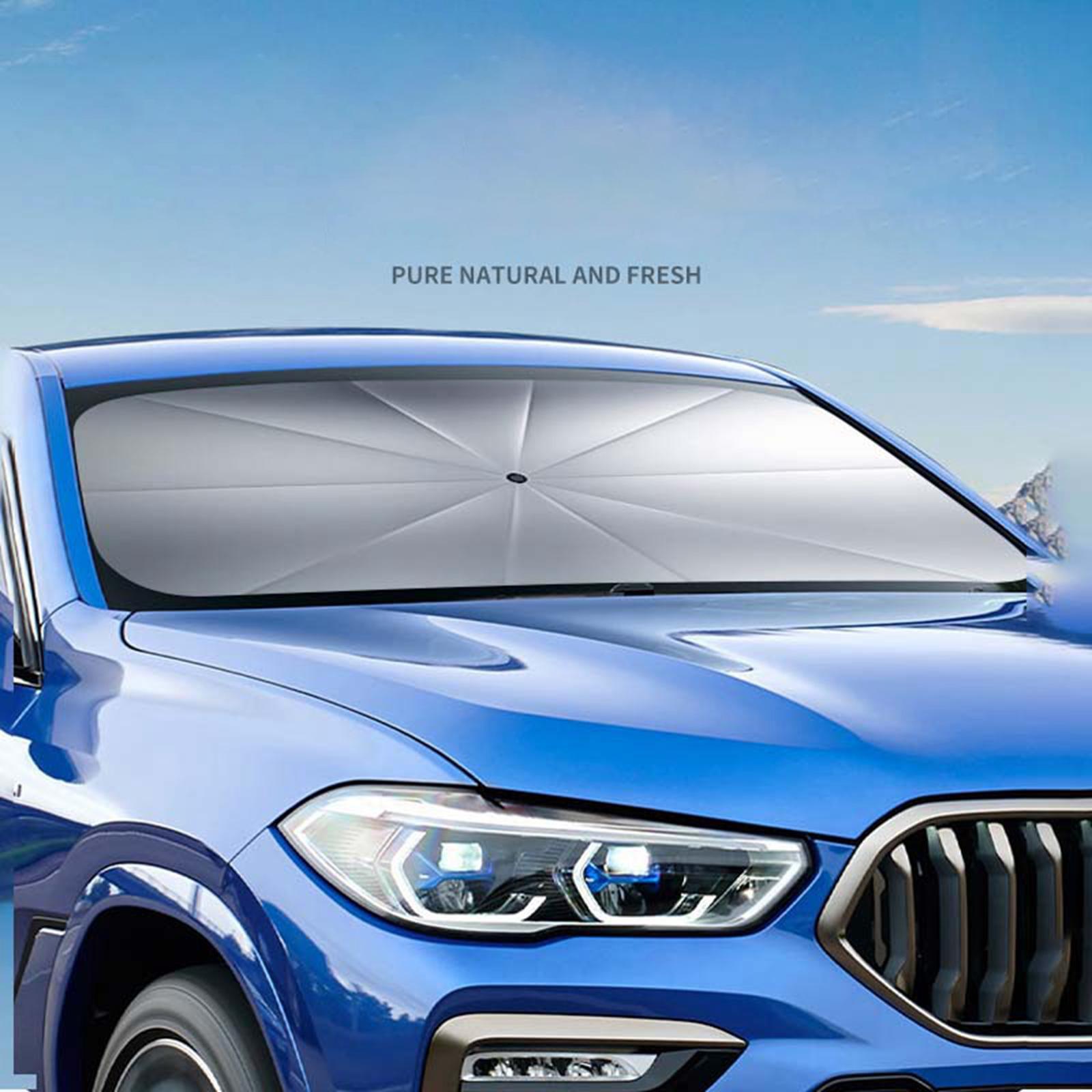 Windshield Sun Shade Umbrella, Bendable Shaft Windshield Sunshade Cover Fit for Car