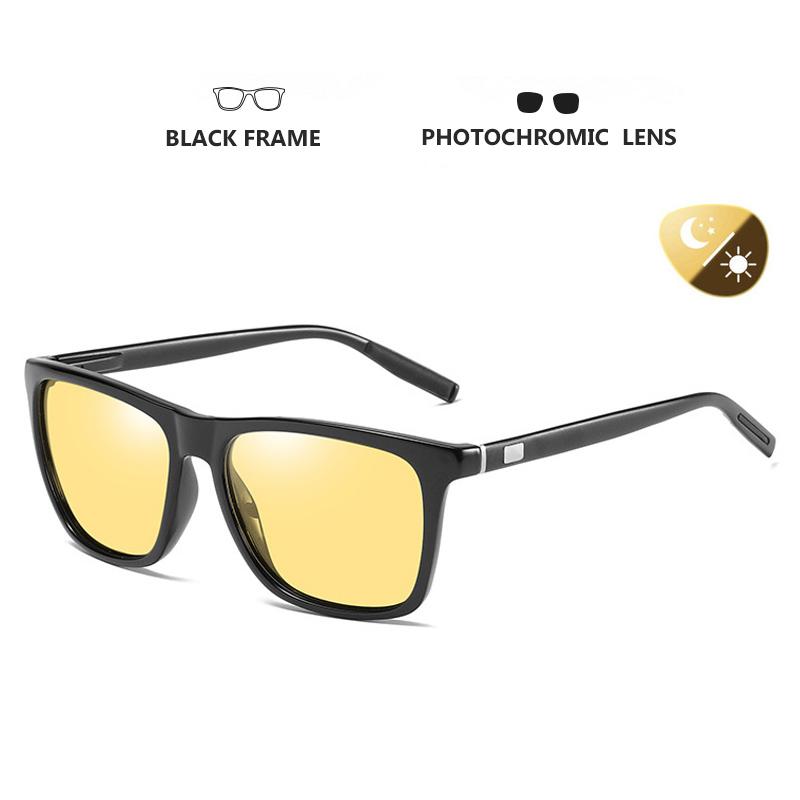 2021 Mới Vuông Photochromic Kính Mát Phân Cực Nam Ngày Và Đêm Tầm Nhìn Nữ An Toàn Lái Xe Kính Đổi Màu Oculos De Sol