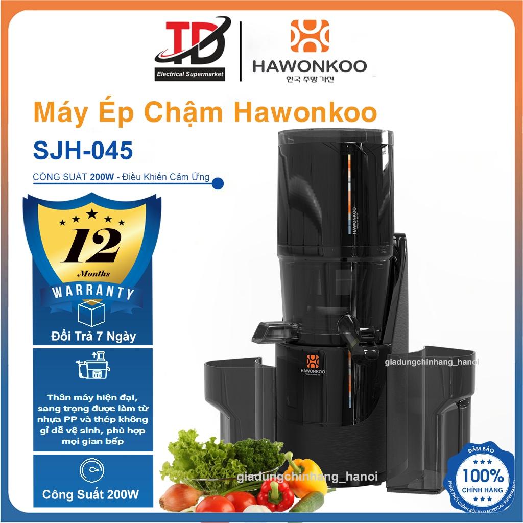 Máy Ép Chậm Hawonkoo SJH-045-BA, Công Suất 200W Màng Lọc 2 Lớp Ép Kiệt Bã Rau Củ Quả, Hàng Chính Hãng