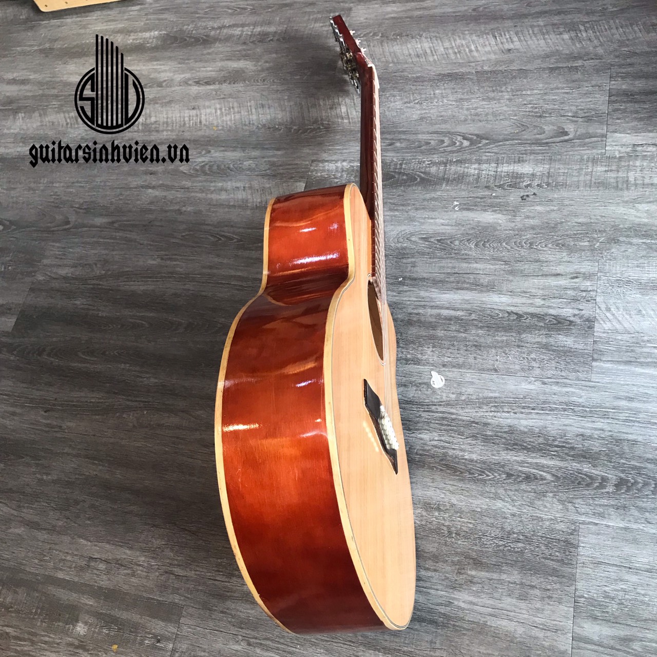 Đàn guitar acoustic full gỗ hồng SV-FA2 có ty - Đàn gỗ thịt - Tặng phụ kiện