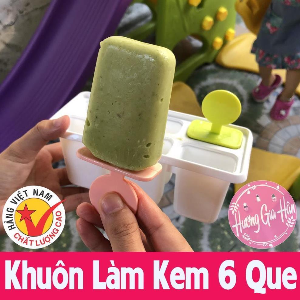 Bộ 6 Khuôn Làm Kem Nhựa Việt Nhật