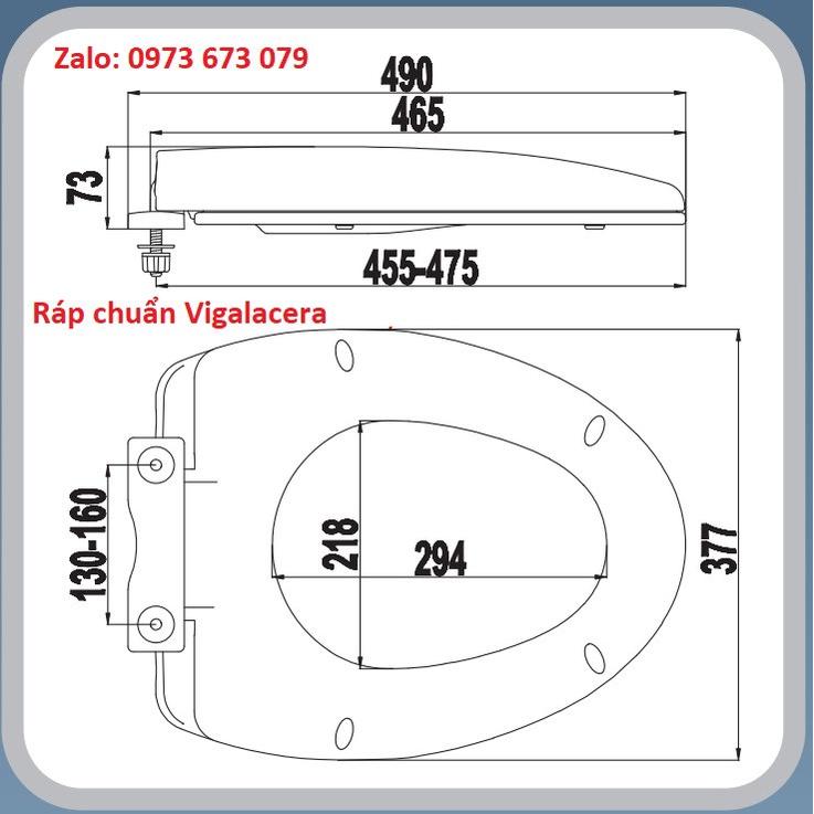 Nắp Bàn cầu Viglacera V45, Nắp Bàn Cầu Hùng Anh Ráp Chuẩn, Nắp Bàn cầu Viglacera V45