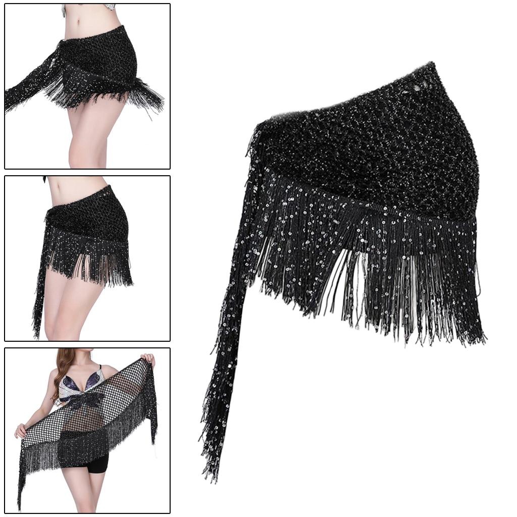 Hip Scarf for Belly Dance, Women Belly Dancing Hip Scarf Wrap Skirts for Bellydance, or Yoga Class