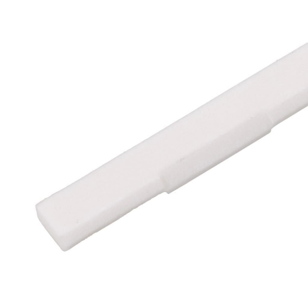 Replacement Bone Bridge Saddle Nut Set Slotted for 4 String Ukulele Guitar Parts