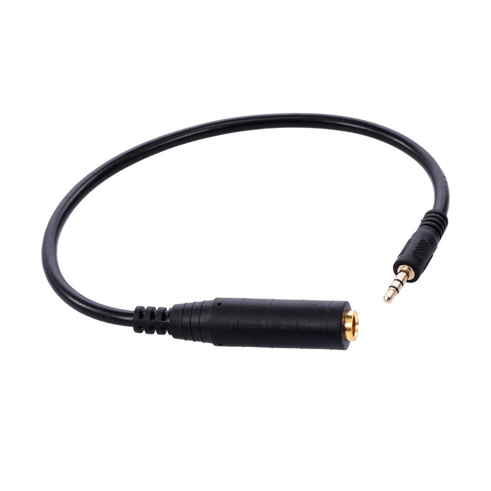 3.5mm to 6.5mm Audio Adapter Cable 3.5mm Male to 6.35mm Female Converter Cable for Microphone/Headphone