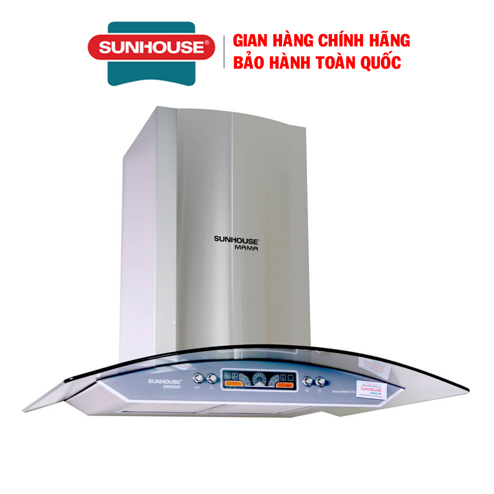 Máy Hút Mùi Kính Cong Sunhouse Mama MM6707-70 (180W) - Hàng chính hãng