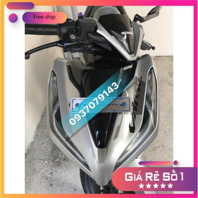 Tem rời dành cho xe Vario bạc xám in decal trong