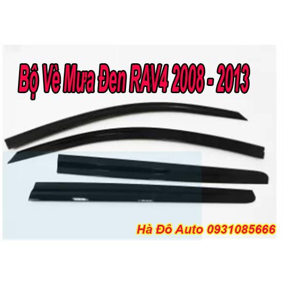 Bộ Vè Che Mưa dành cho RAV4 2009 Tới 2013 Đen Thái