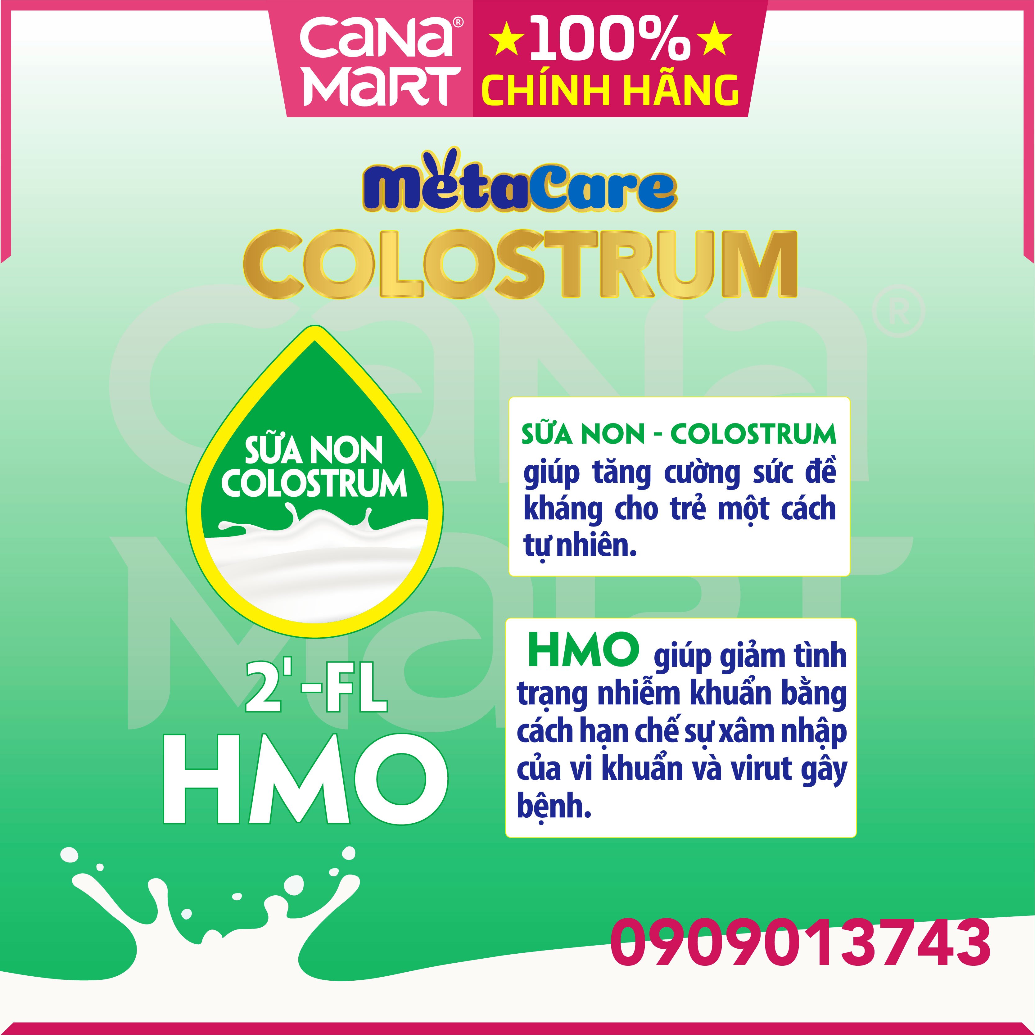 Thùng sữa nước Metacare COLOSTRUM sữa non giúp trẻ tăng cường hệ miễn dịch