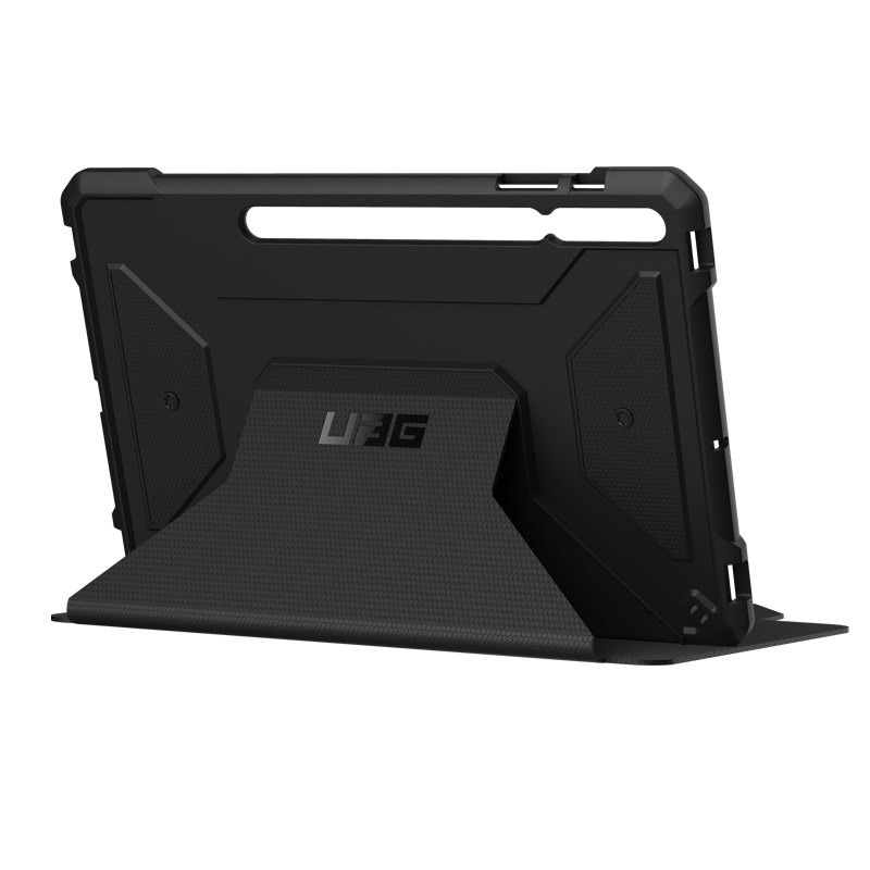 Bao da Samsung Galaxy Tab S7+/Tab S8+ UAG Metropolis - Hàng Chính Hãng - Màu Đen