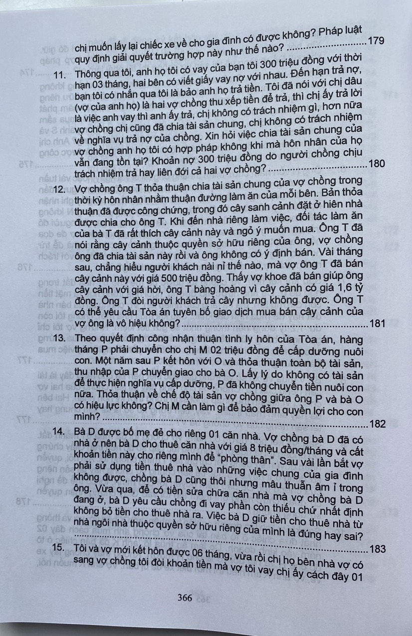 Luật Hôn nhân và gia đình - Luật phòng, chống bạo lực gia đình và 166 tình huống giải đáp pháp luật về hôn nhân gia đình