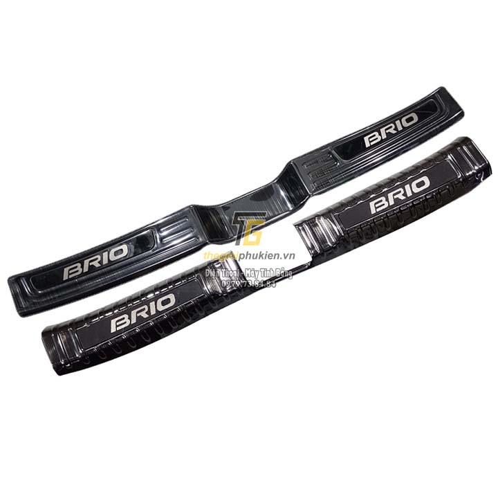 Ốp chống trầy bậc cốp Honda Brio Mẫu Titan