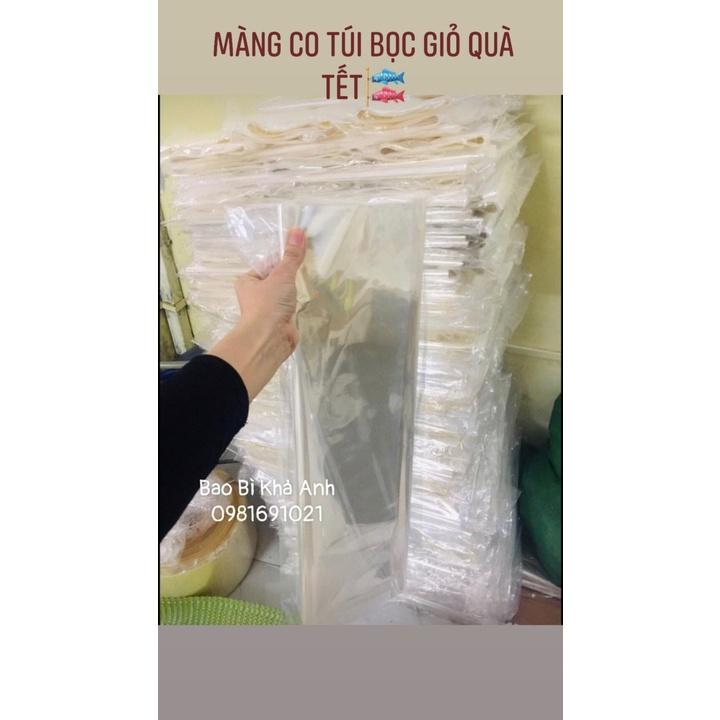 Màng co giỏ quà tết màng co nhiệt bọc giỏ quà size 55x60 60x80 70x80 - 70x90 70x100 hàng trong siêu đẹp - Bao Bì Khả Anh