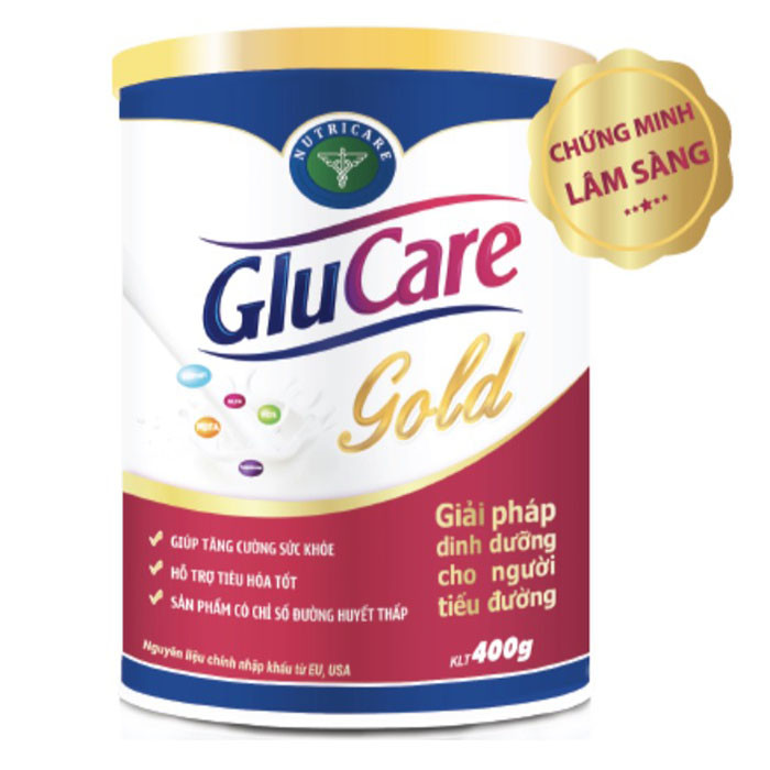 Sữa bột Nutricare Glucare Gold dinh dưỡng cho người tiểu đường