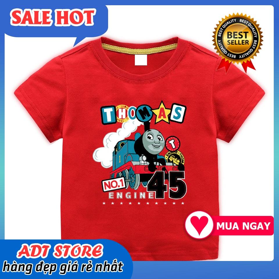 Áo Thun Tay Ngắn In Hoạt Hình Tàu Lửa Thomas & Friends Hoạt hình Thời Trang Mùa Hè Cho Bé Trai nhiều màu HOT