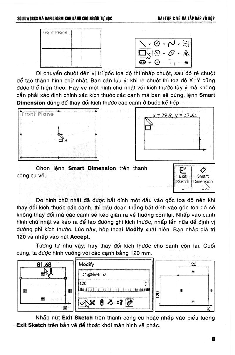 Sách Solidworks &amp; Rapidform Xor Dành Cho Người Tự Học