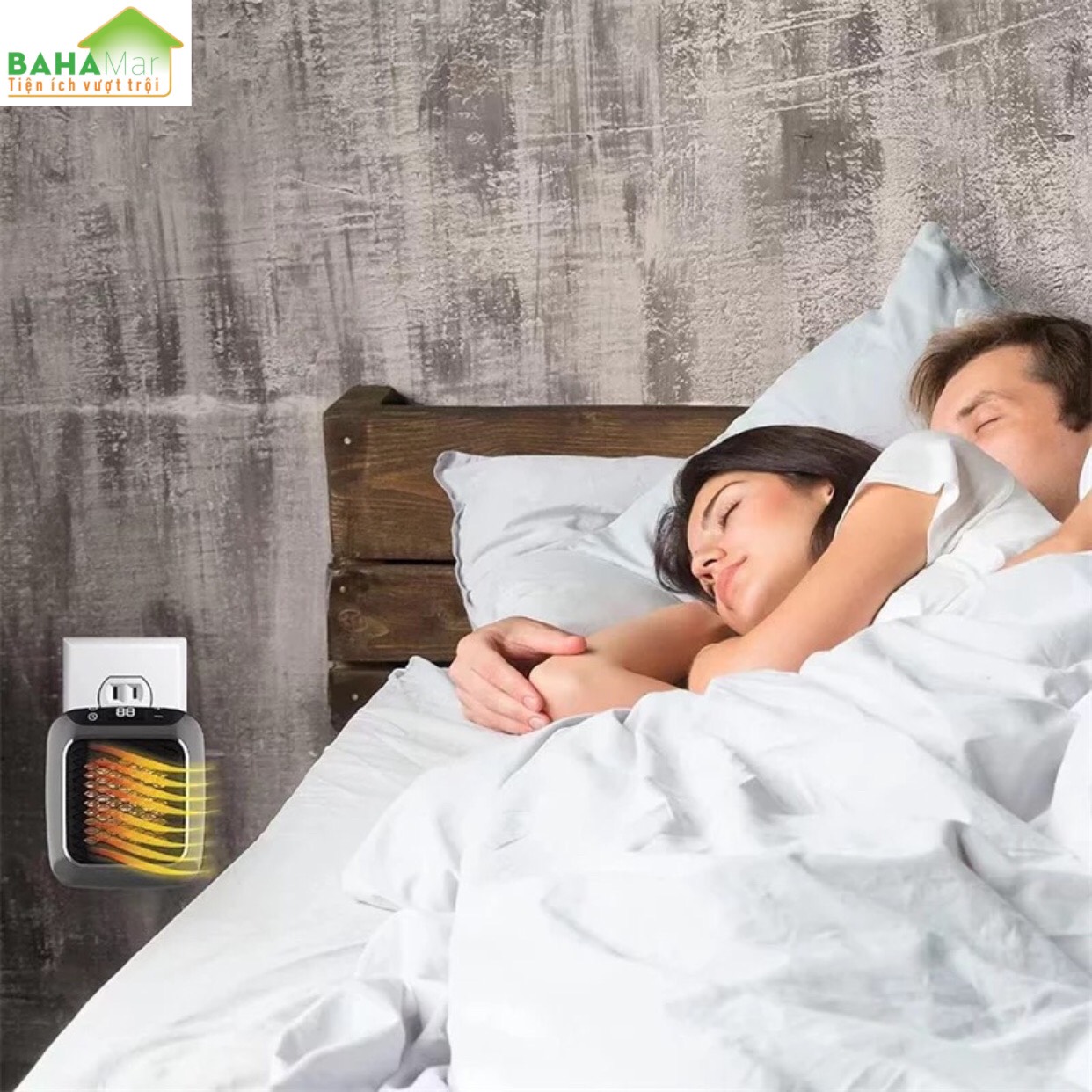 QUẠT SƯỞI MINI PTC LÀM NÓNG NHANH TẢN NHIỆT ĐỀU MANG KHÔNG KHÍ ẤM ÁP "BAHAMAR" Điều khiển từ xa không dây, ấm áp và thoải mái