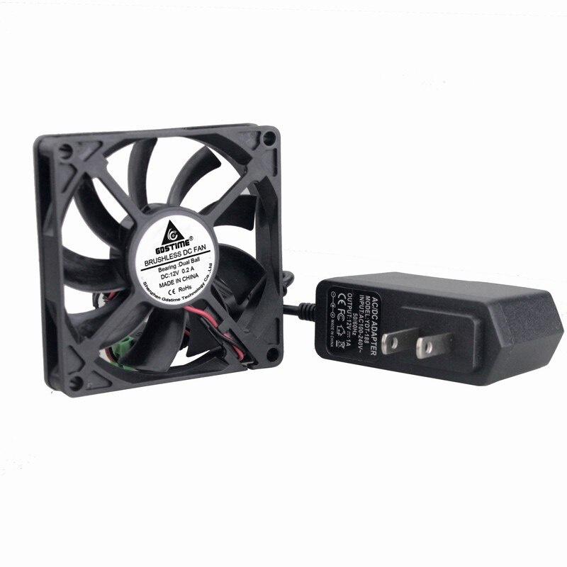 1 Pcs Gdstime 11V DC Ball Bearing Cooler 80*11mm AC 11V 111V 11V 11V 140V Cooling Fan Heatsink Power Supply Adapter Driver