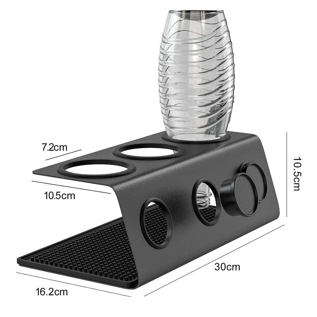 Free Standing Wine Bottles Drip Tray Drainer Holder Kitchen Pantry Organizer